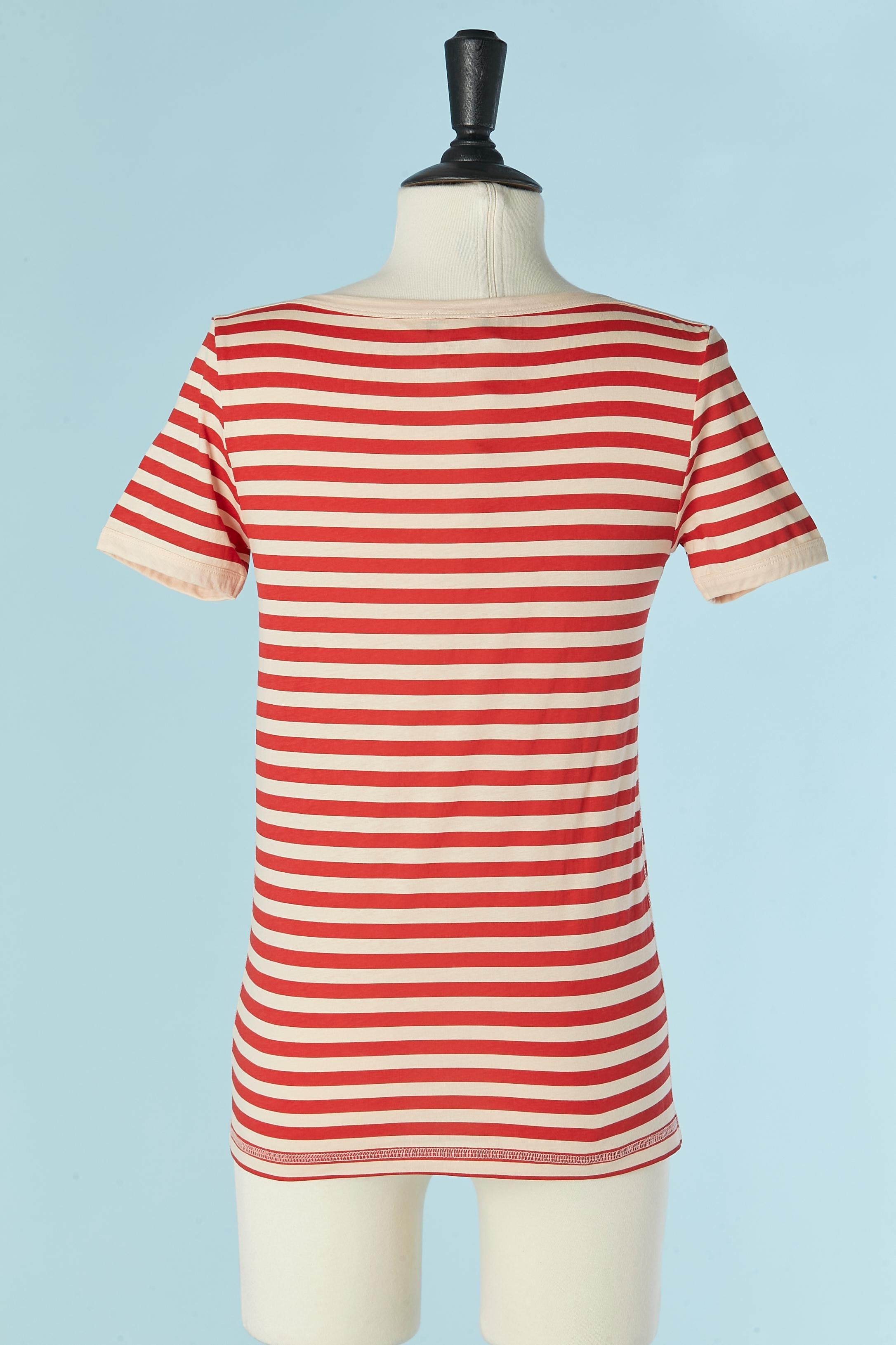 Red and white striped 