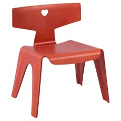 Red Aniline Vitra Eames Kids Plywood ‘Nested Chair’