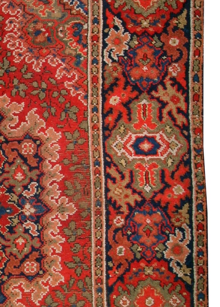Red Antique English Axminster Carpet For Sale at 1stdibs