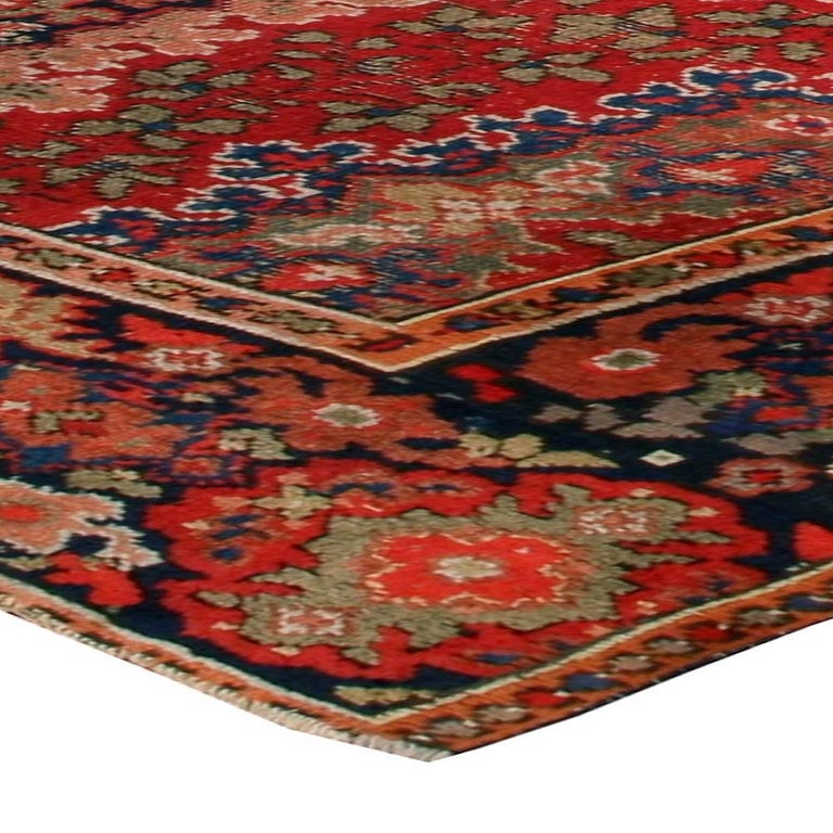 Red Antique English Axminster Carpet For Sale at 1stdibs