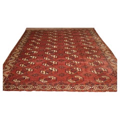 Red Antique Kizyl Ayak Ersari Turkmen Main Carpet