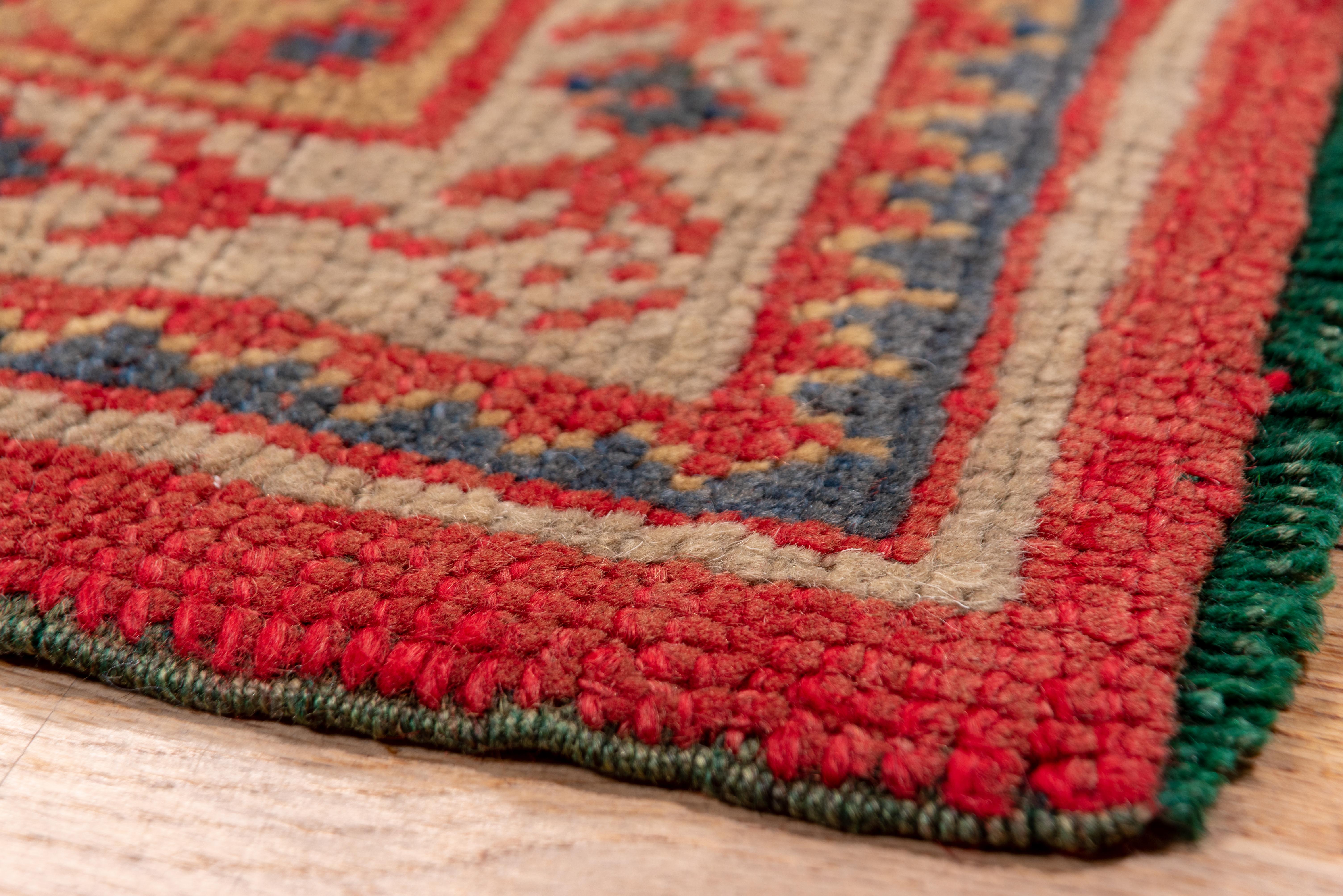 Wool Red Antique Oushak Carpet, circa 1920s For Sale