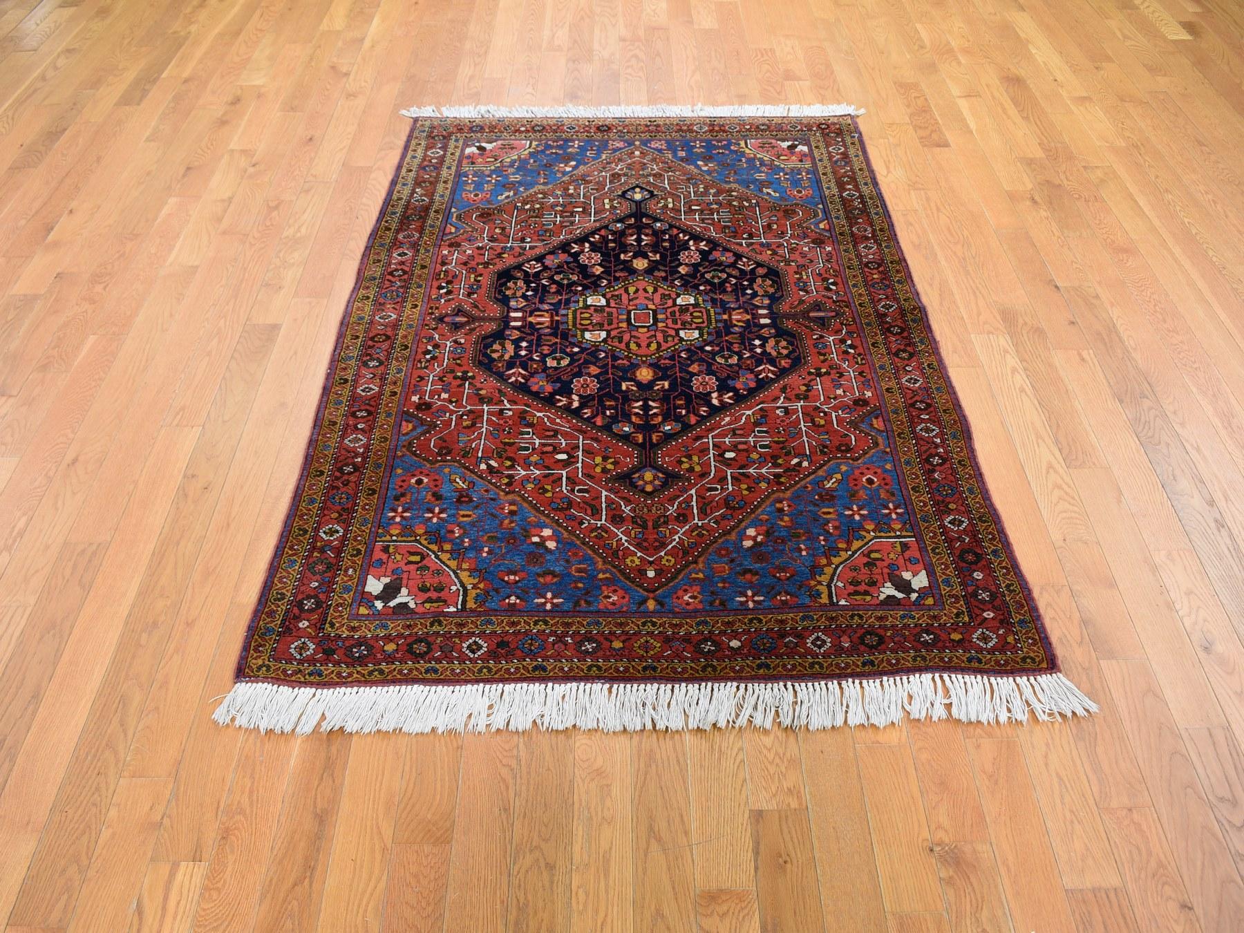 This fabulous hand knotted carpet has been created and designed for extra strength and durability. This rug has been handcrafted for weeks in the traditional method that is used to make rugs. This is truly a one-of-kind piece. Measures: 4'3
