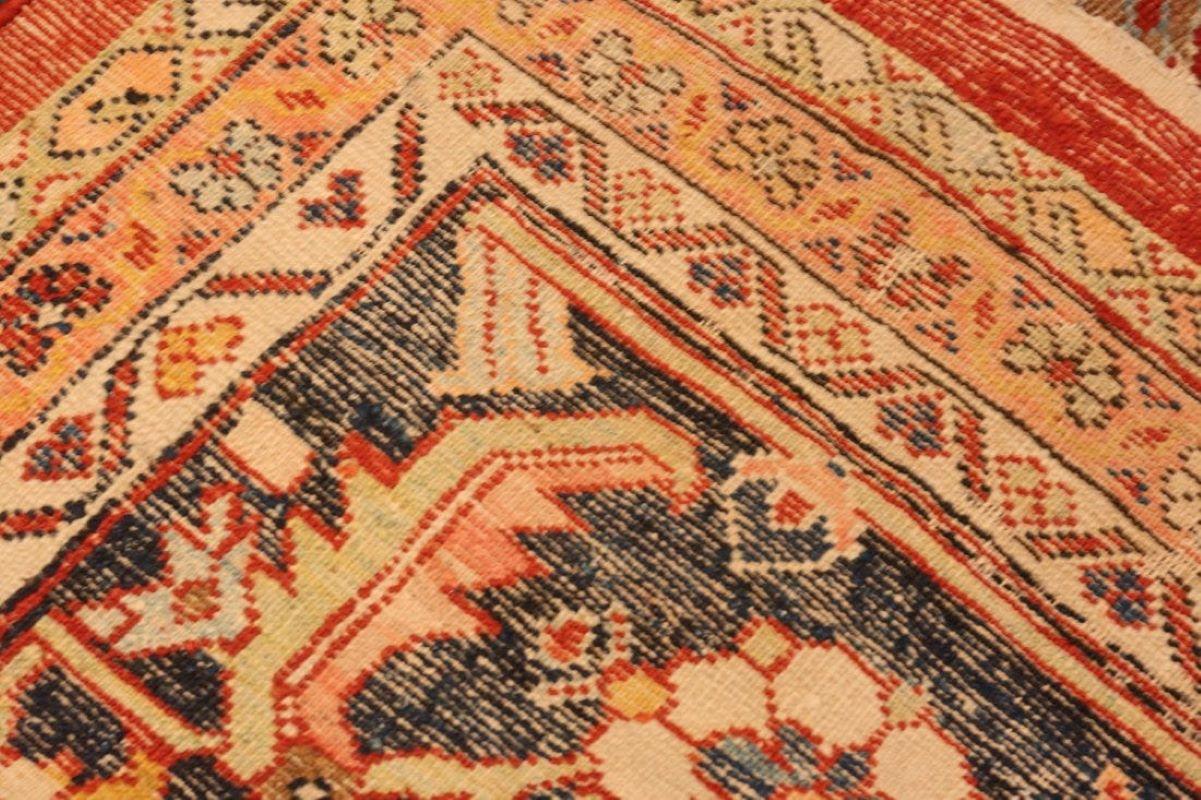 Early 20th Century Red Antique Persian Mahal Sultanabad Rug For Sale