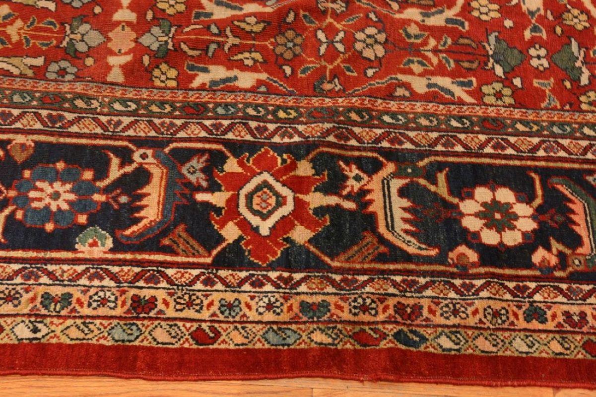 Red Antique Persian Mahal Sultanabad Rug For Sale 1