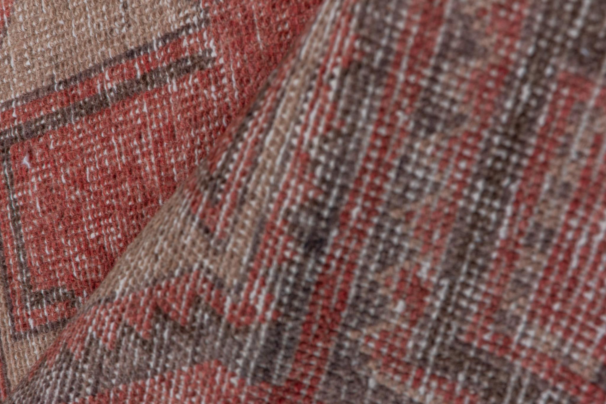 Red Antique Tribal Oushak Runner For Sale 2