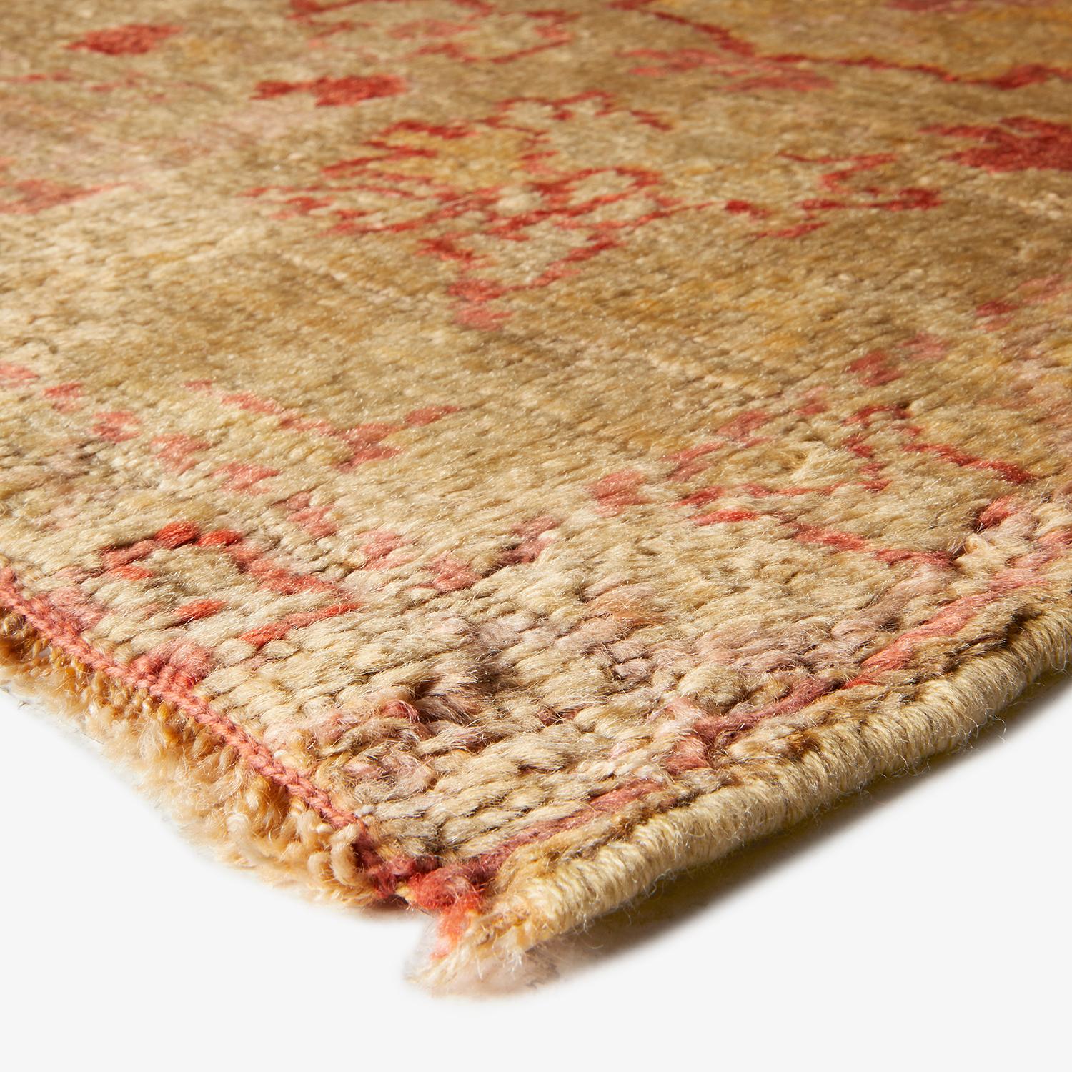 The Red Antique Turkish Oushak Rug - 10'1