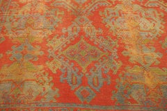 Red Antique Turkish Ushak Rug
