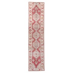 Red Antique Wash Oushak Runner