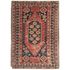 Red Area Rugs for Sale, Antique Rugs Caucasian Carpet, Wool Living Room Rugs