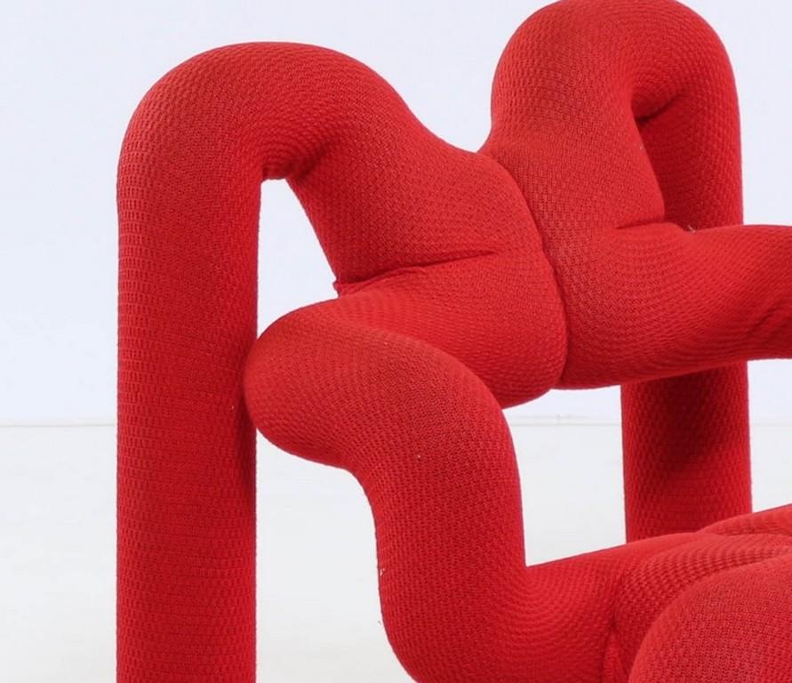Mid-20th Century Red Armchair “Extreme”, Terje Ekstrøm - 1960s For Sale