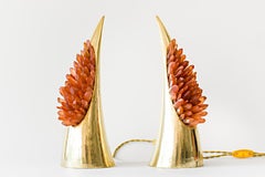 Red Aurea Table Lamp Demian Quincke