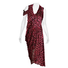 Red & Back Jason Wu FW 17 Draped Dress