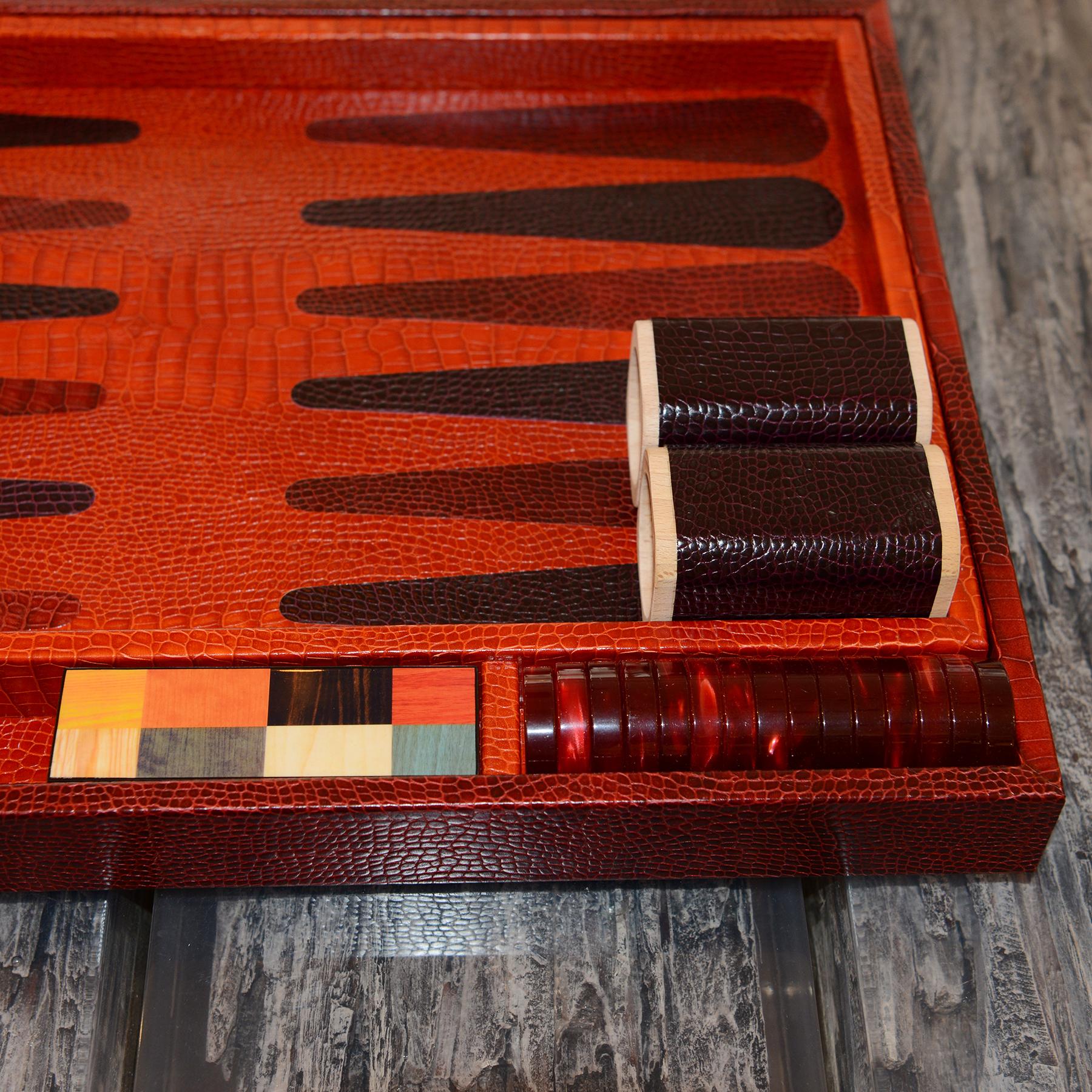 Red Backgammon For Sale 3