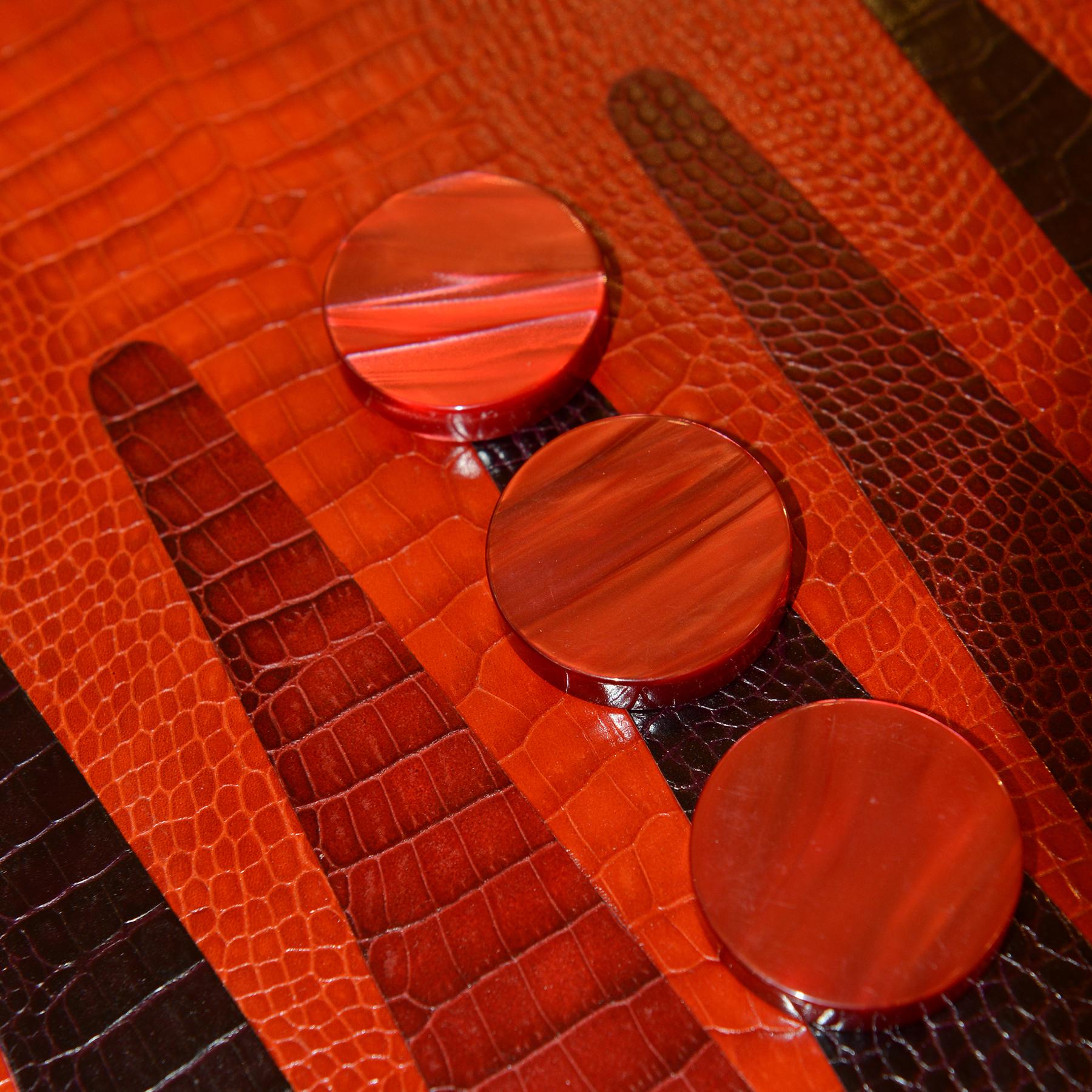 Red Backgammon For Sale 2