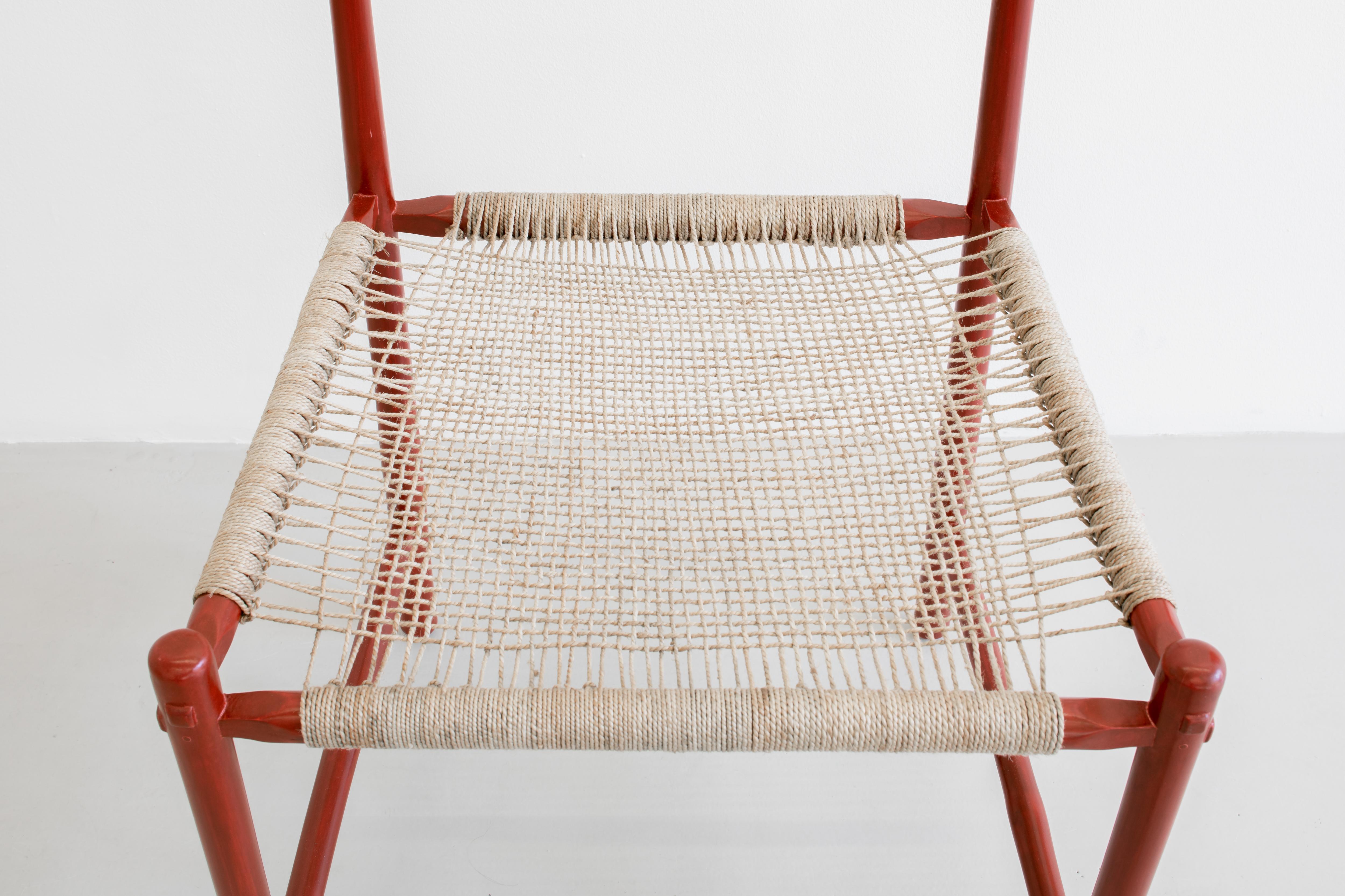 Bamboo rope chair sale