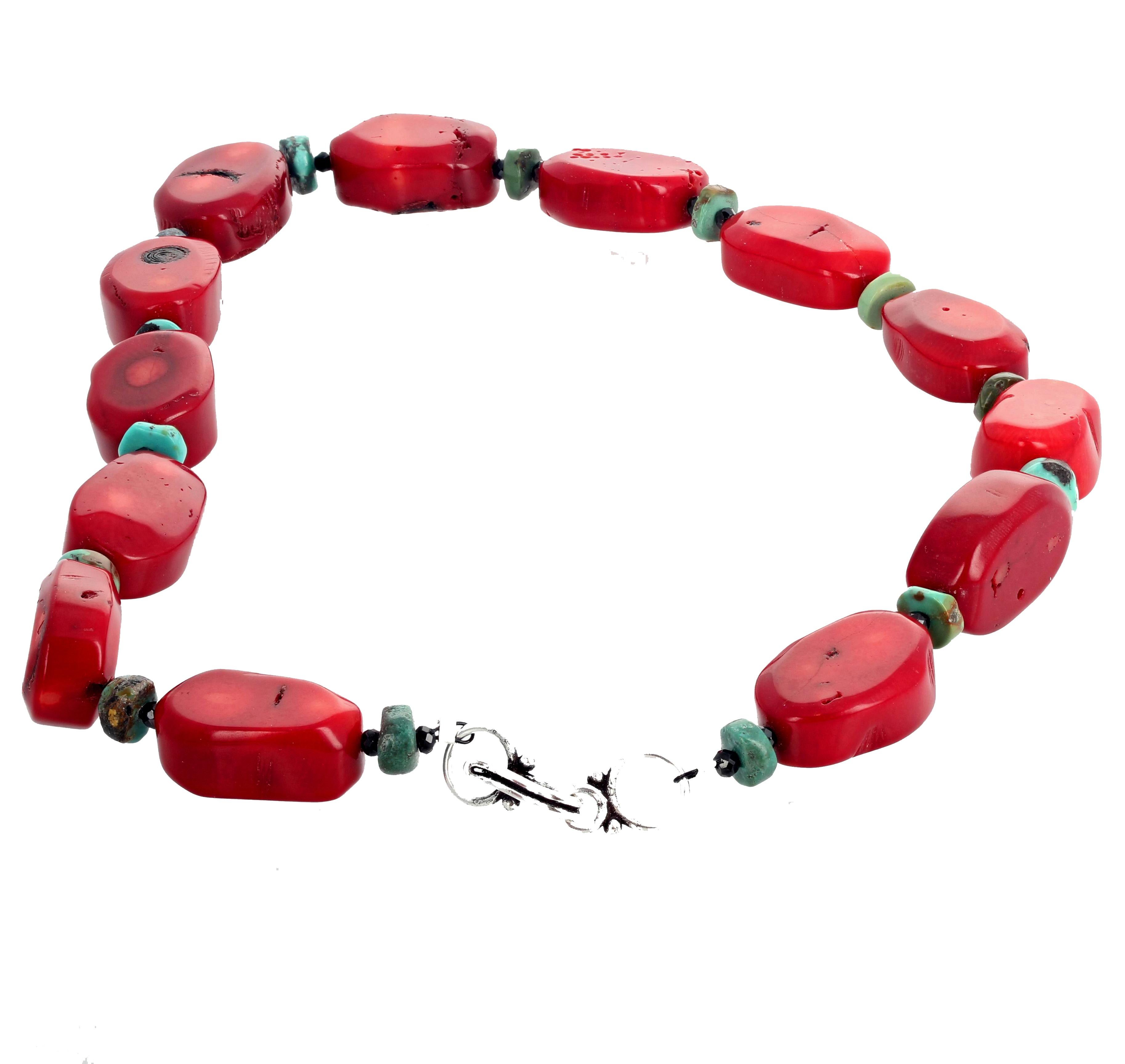 red bamboo coral necklace