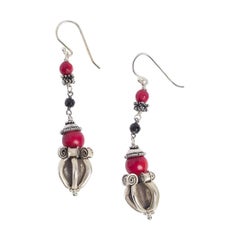 Red Bamboo Dorje Earrings