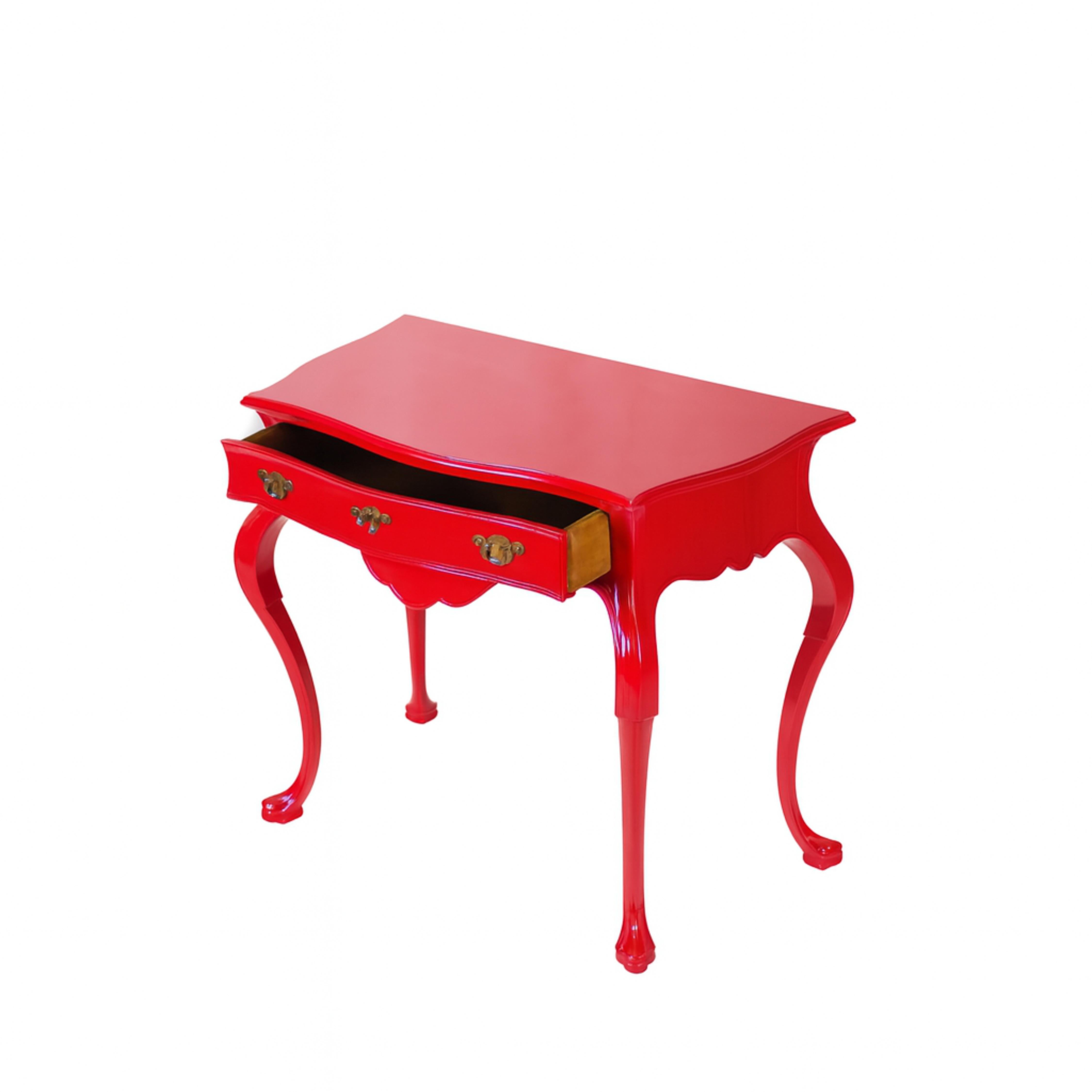 Barocco Red  Baroque Styled Commode, 19th Century in vendita