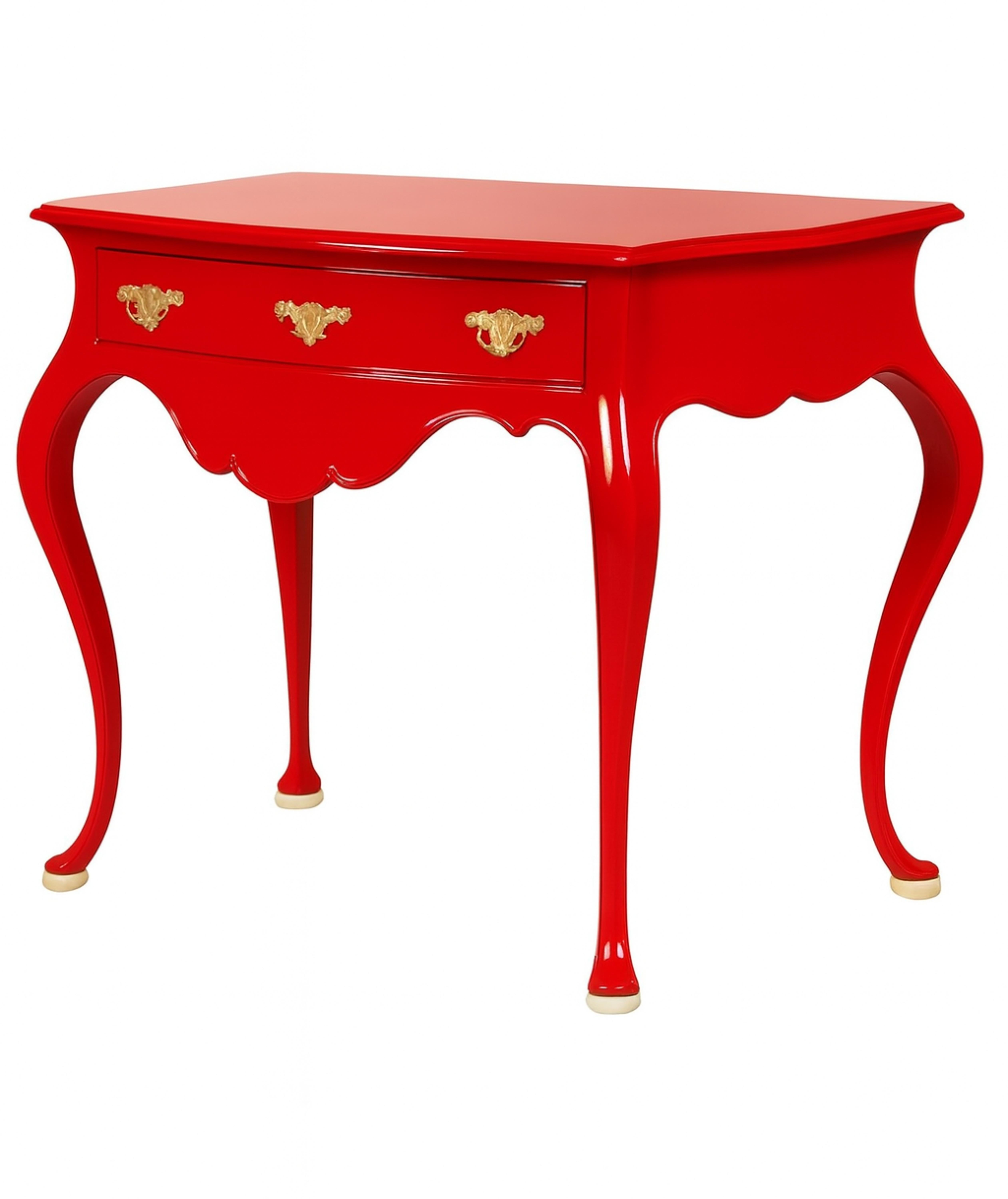 Red  Baroque Styled Commode, 19th Century In condizioni buone in vendita a Lisbon, PT