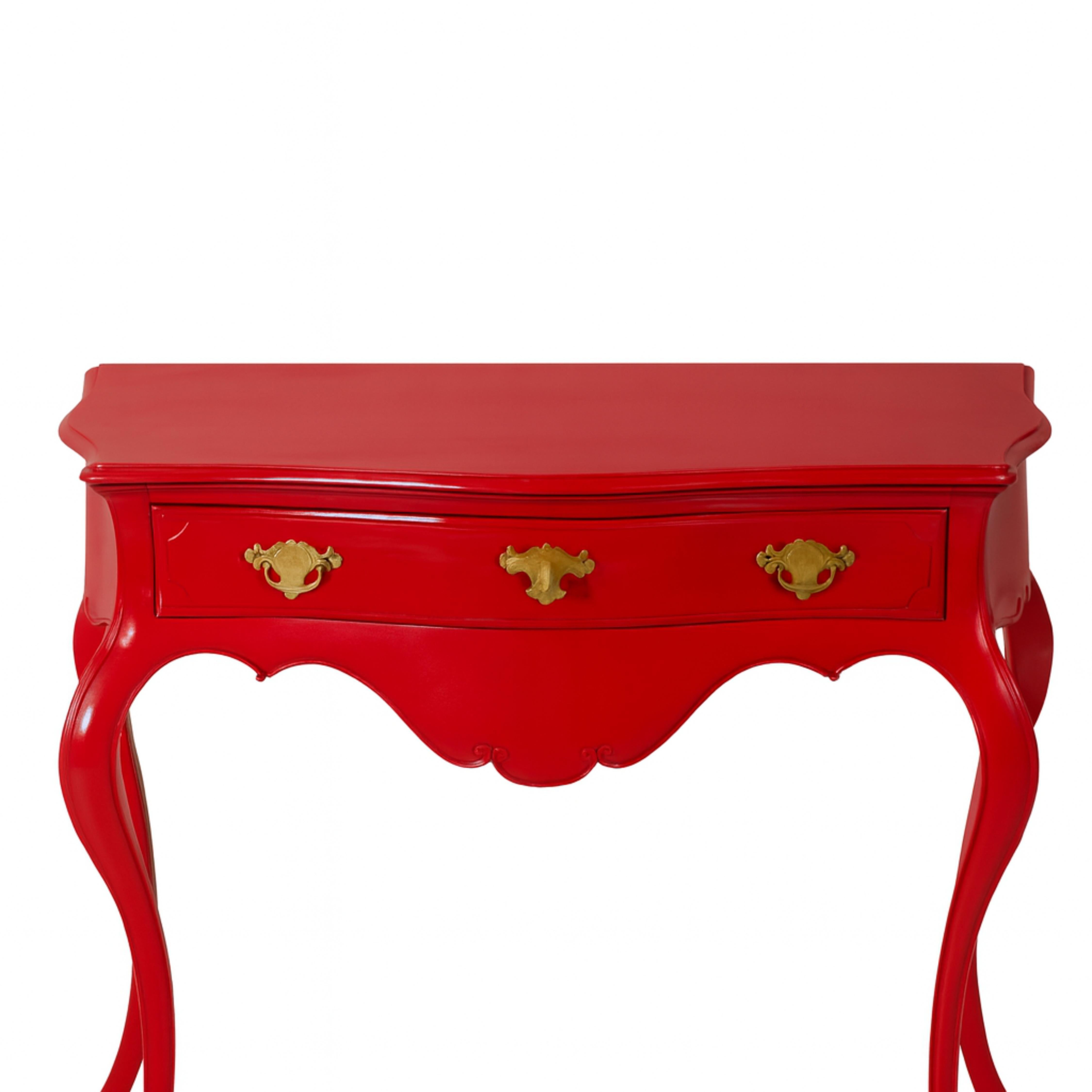Red  Baroque Styled Commode, 19th Century in vendita 2