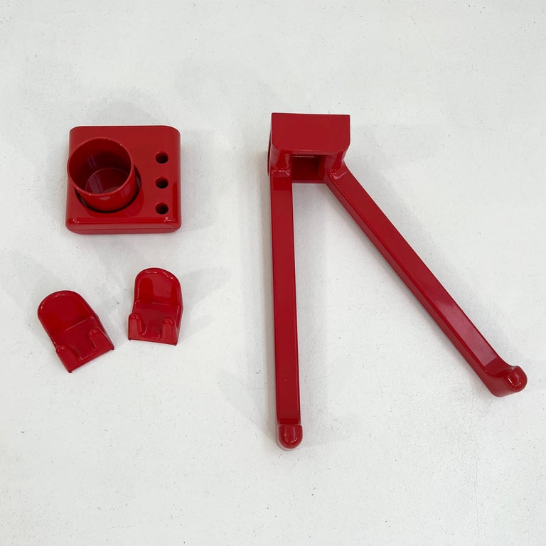 Red Bathroom Set by Makio Hasuike for Gedy, 1970s For Sale at 1stDibs