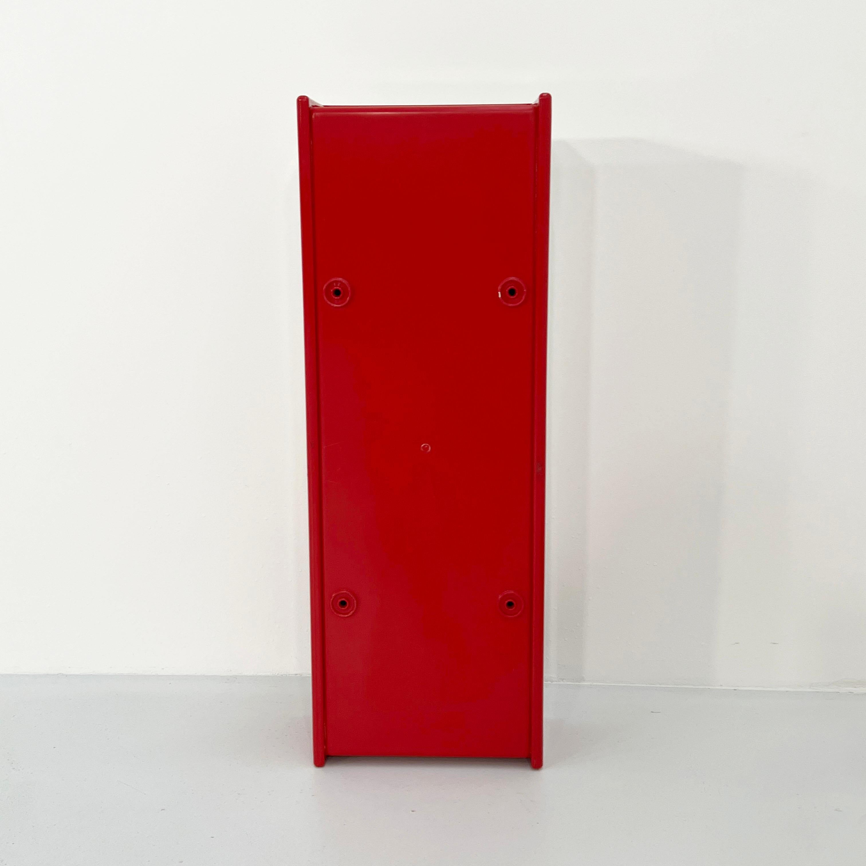 Red Bathroom Set with Medicine Cabinet by Olaf Von Bohr for Gedy, 1970s 1