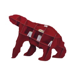 Bibliothèque ours rouge JOE