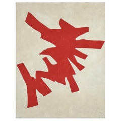 “Red beetle” Rug by Alicia Penalba - Artcurial Edition