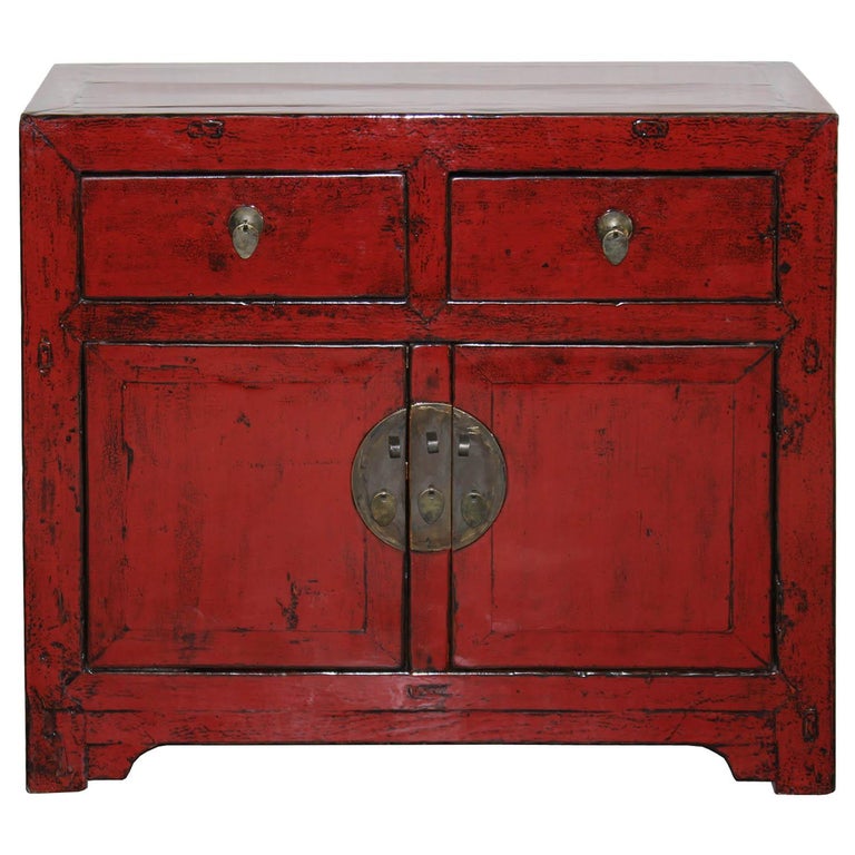 Red Beijing Side Chest at 1stDibs
