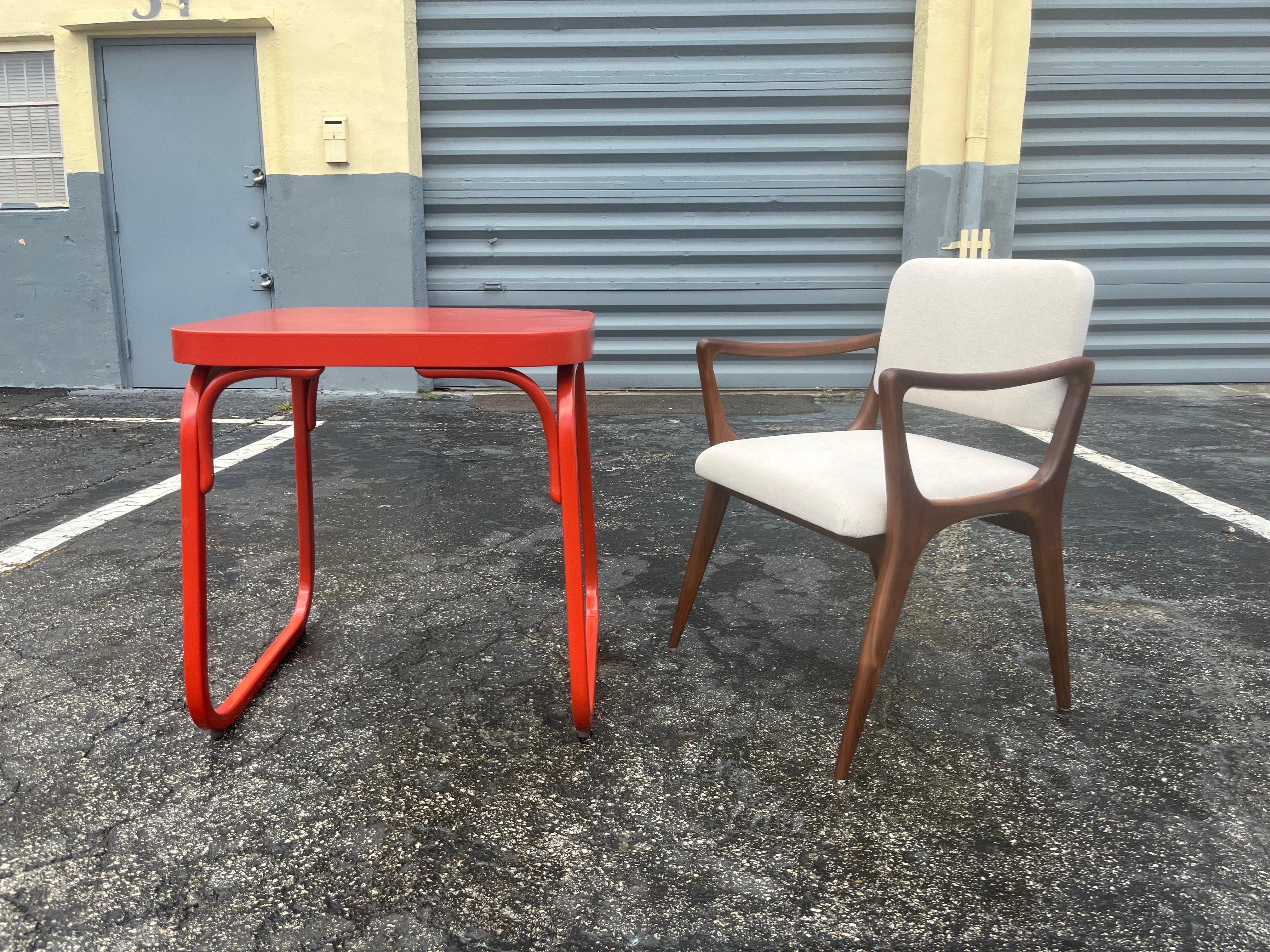 Tavolo Bauhaus in bengala rosso, Otto Wagner, Repubblica Ceca in vendita 7