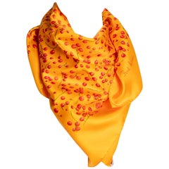 Red Berries Scarf Designed by Leigh P. Cooke for Hermès