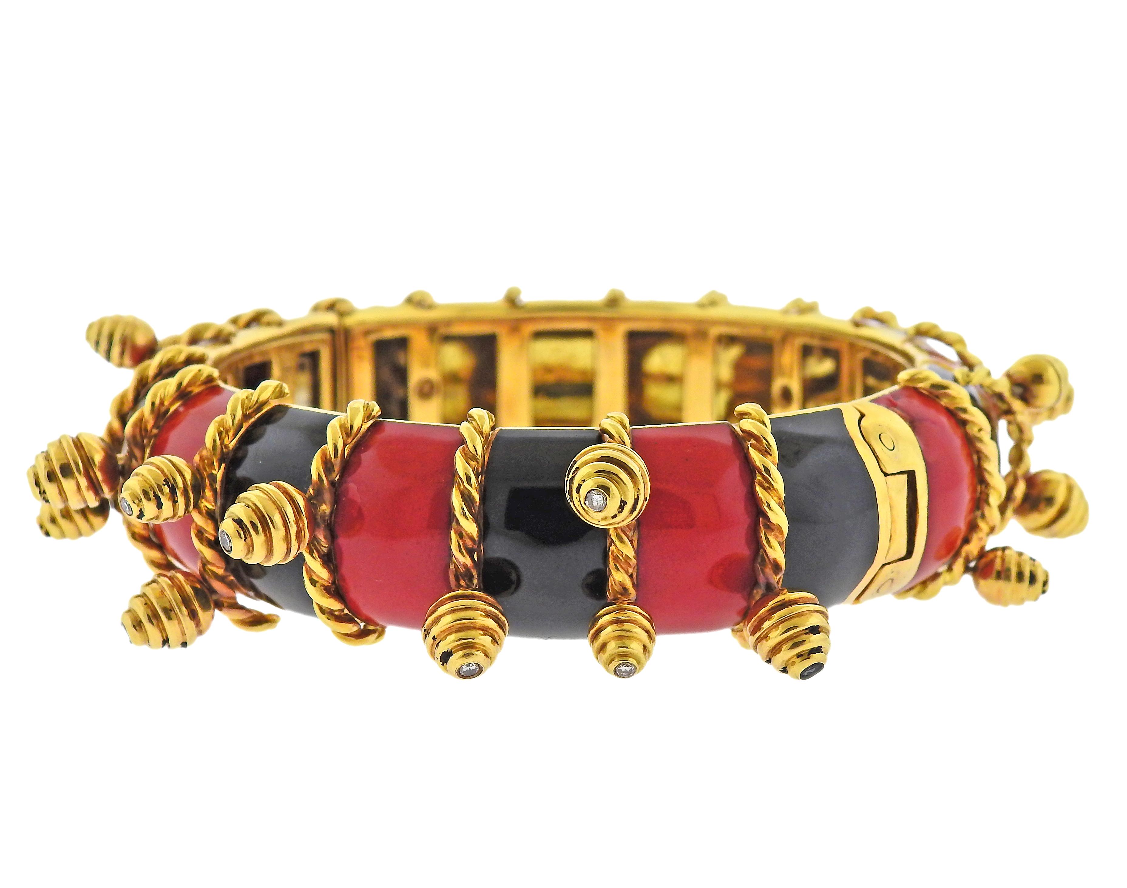 black and red bangles
