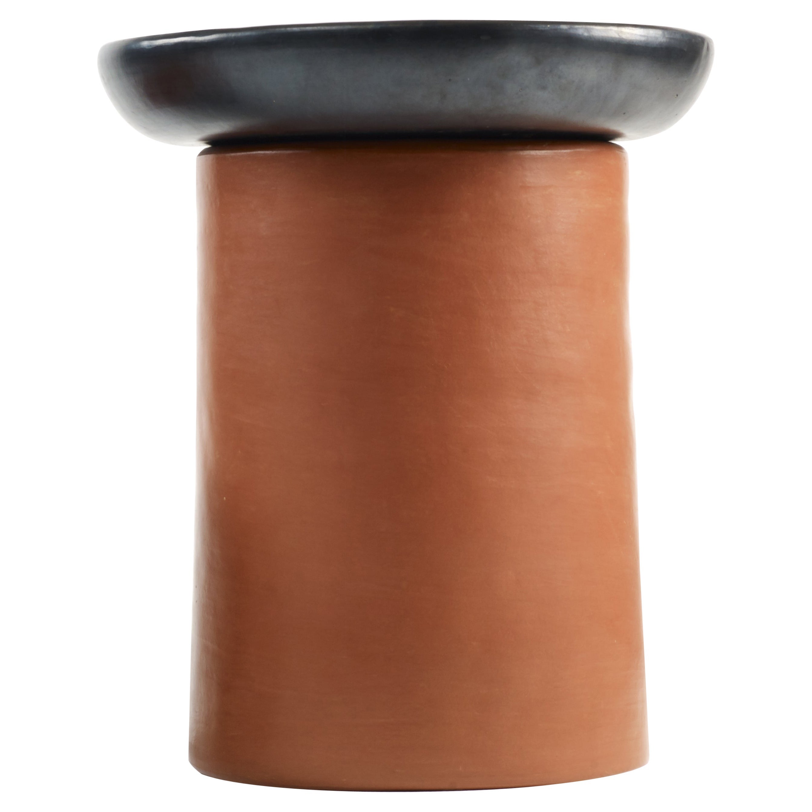 Red/Black Large Nuna Side Table by Sebastian Herkner