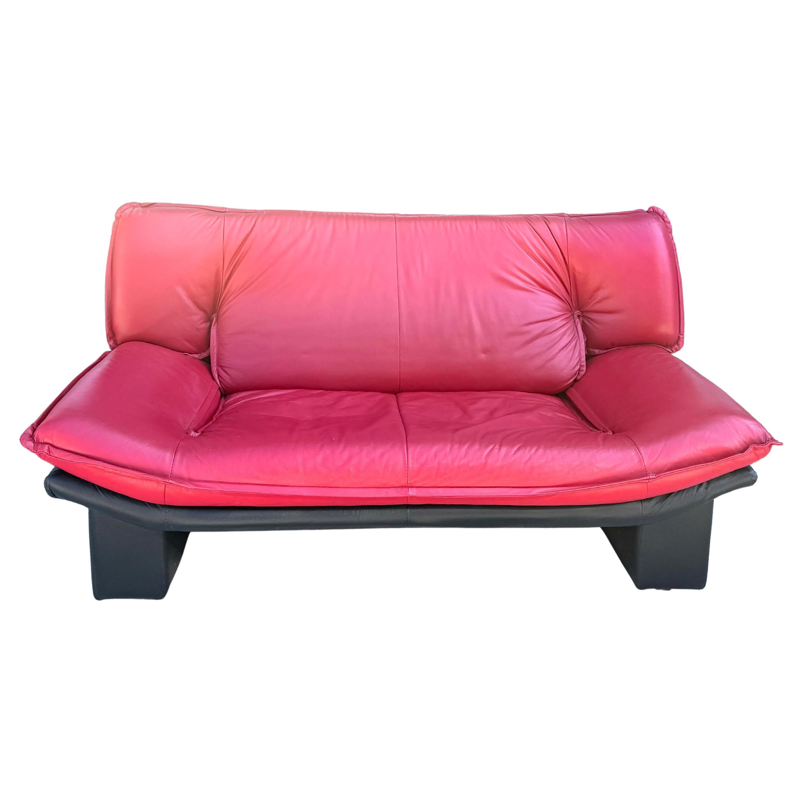 Nicoletti Salotti Ambassador leather 3 seater sofa at 1stDibs