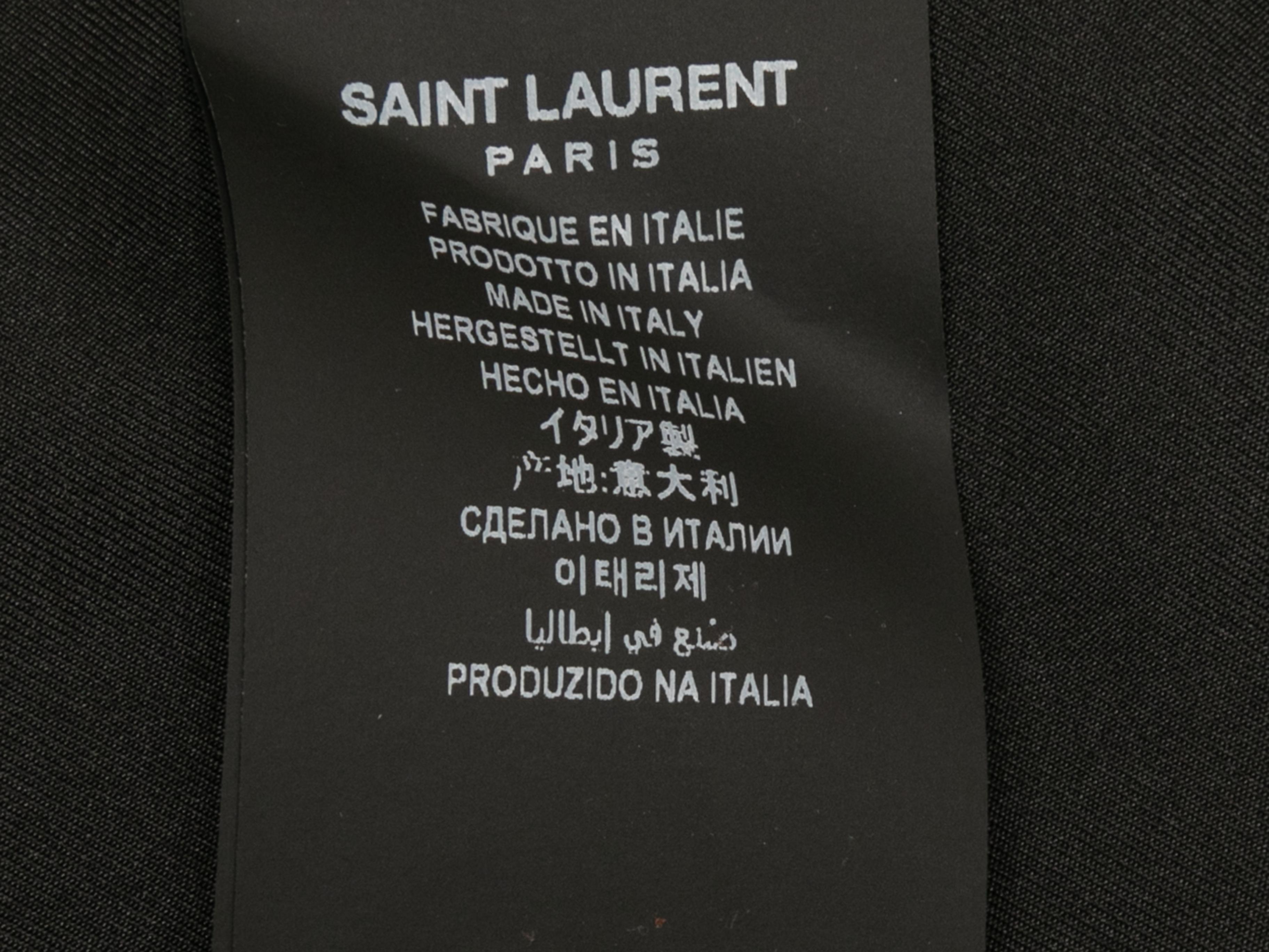 Red & Black Saint Laurent Longline Wool Tweed Jacket Size US S For Sale 4