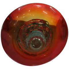 Red Blown Glass Coup