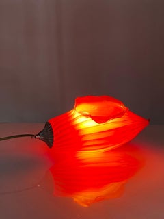Roter Tisch oder Pendent-Leuchte aus geblasenem Glas, 21. Jahrhundert, Mattia Biagi