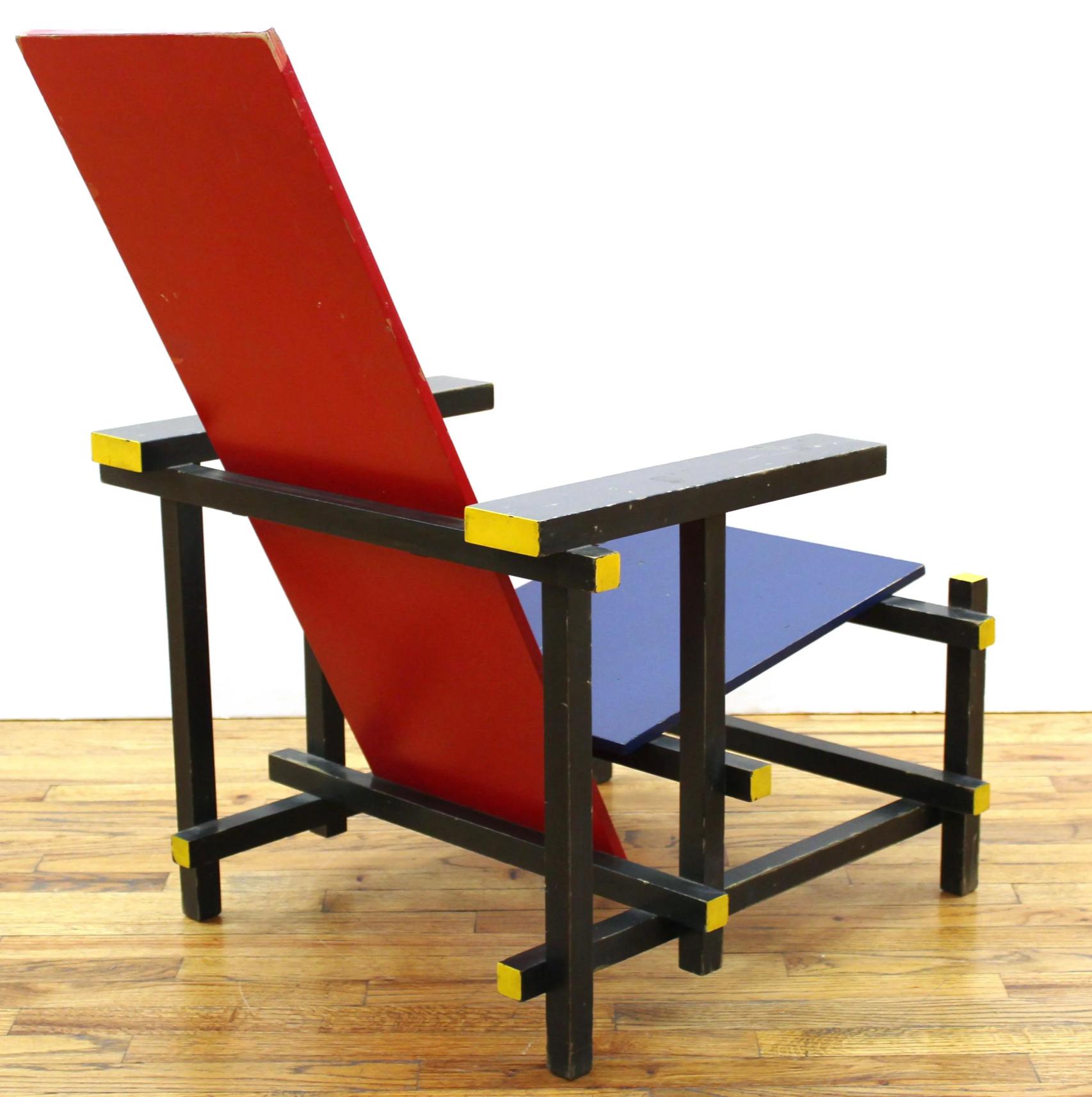 construction chaise rietveld plan