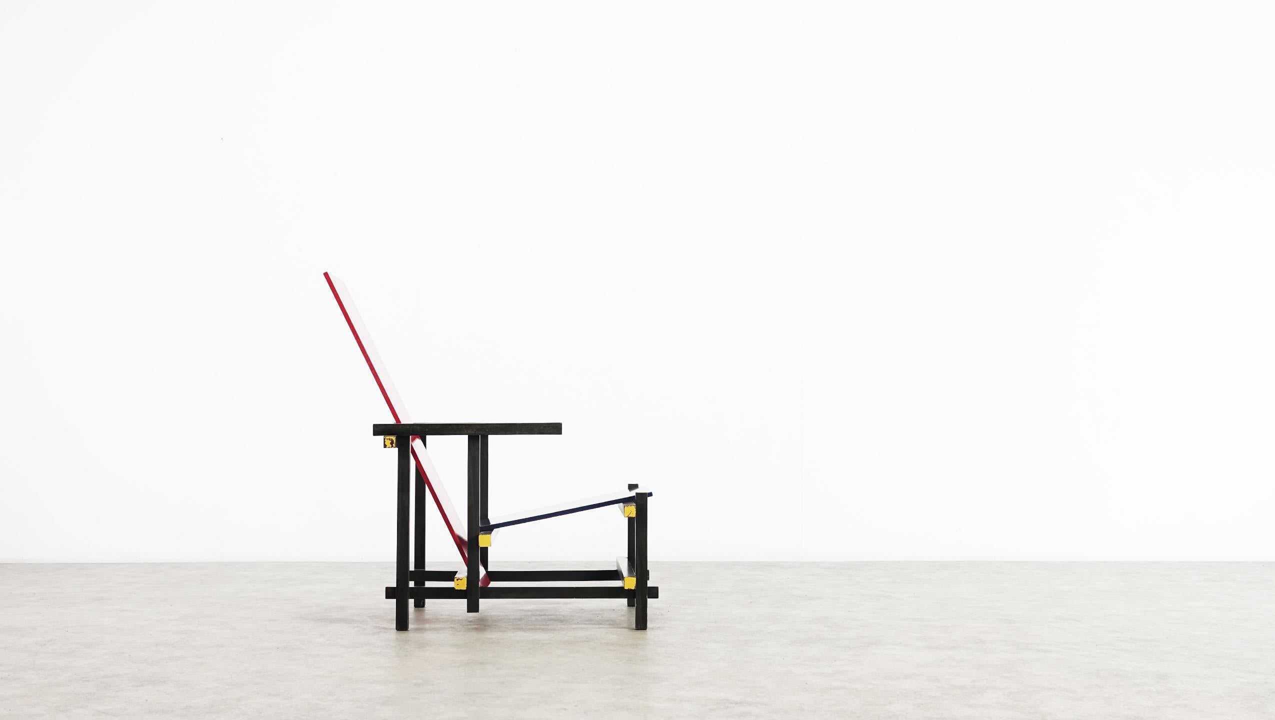 sedia rosso blu rietveld dwg