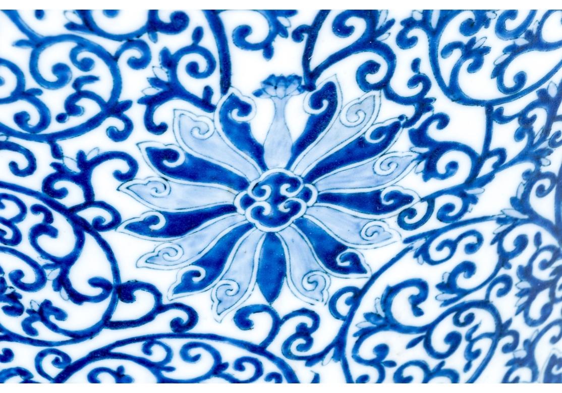Rot & Blau Floral Keramik Garten Sitz im Zustand „Gut“ im Angebot in Bridgeport, CT