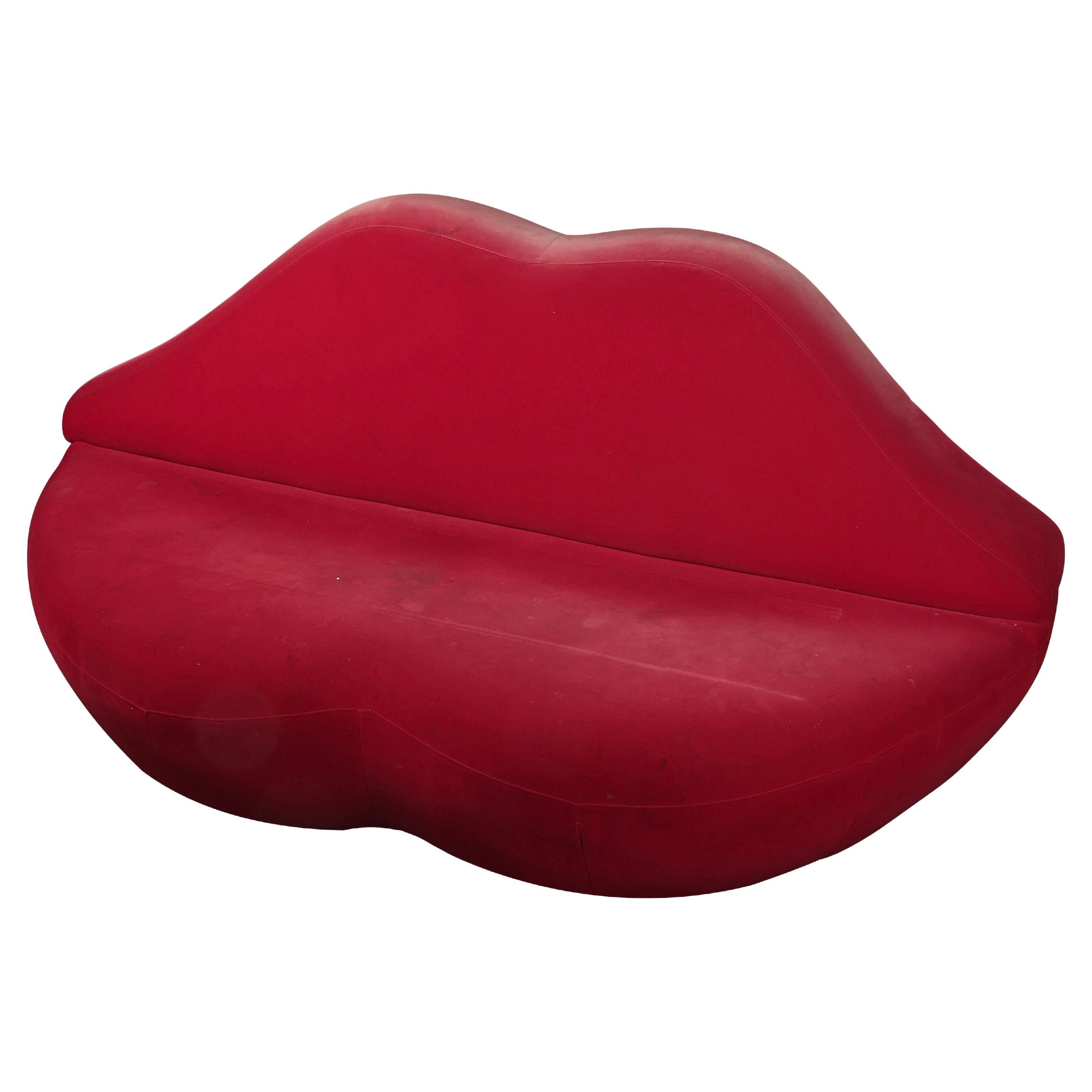 Red Bocca Sofa Lips Couch After Salvador Dali Studio 65