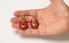 Red Bodyfurnitures Earrings Coral Citrines