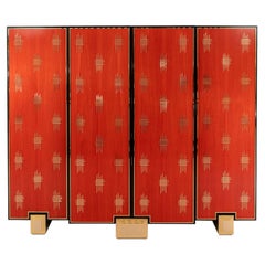 Mueble Bar de Madera Bolívar Rojo