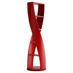 MYDNA, Bookshelves, Standing Shelf, Shelving Unit in Red Finish by Joel 