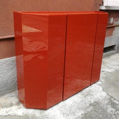 Buffet en bramante rouge de Kazuhide Takahama pour la collection Simon Gavina:: 1968