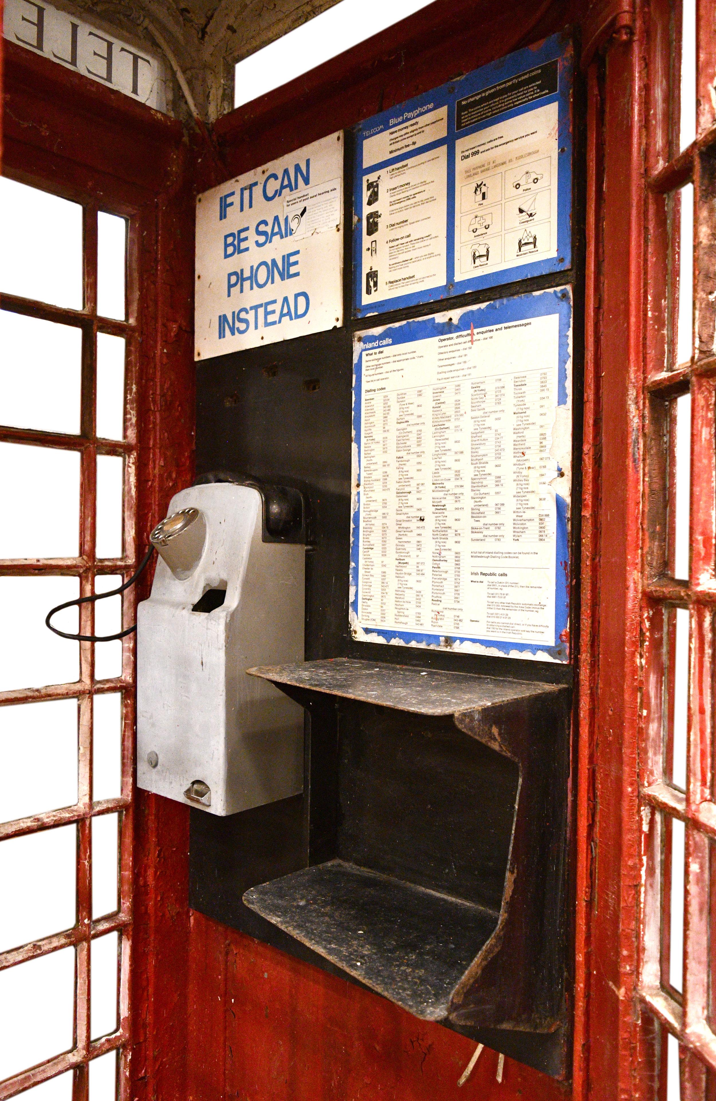 english telephone box for sale
