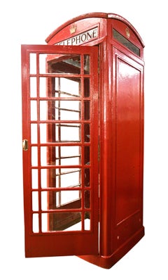 Red British K6 Telephone Booth
