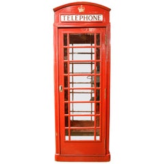 Vintage Red British K6 Telephone Booth