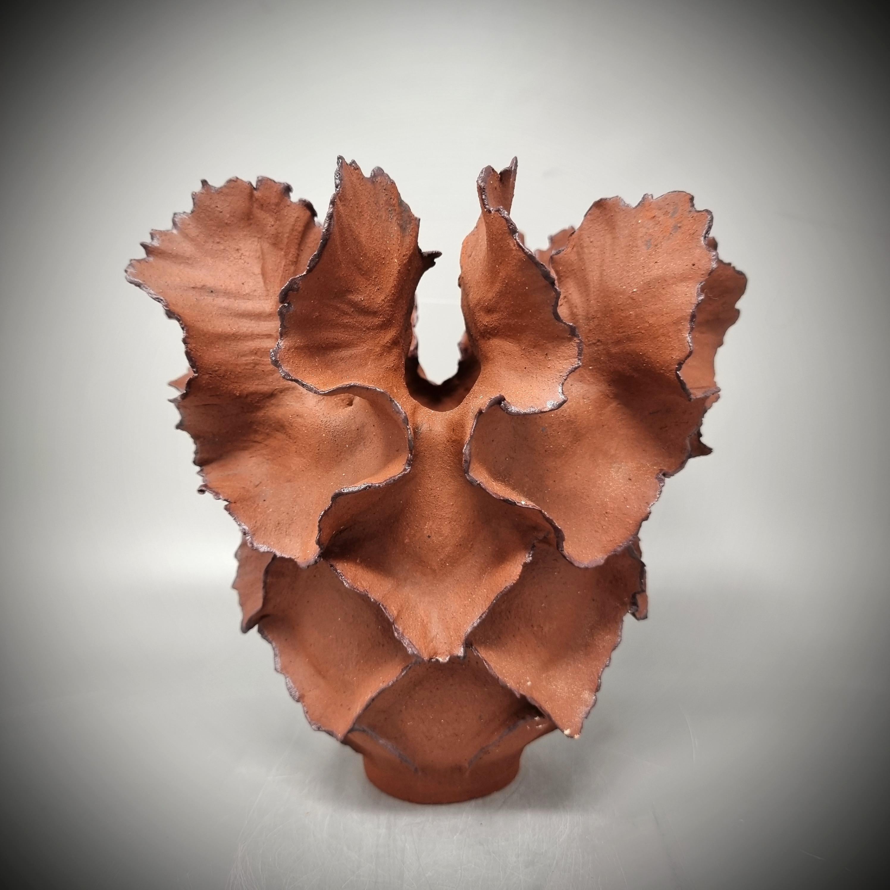 Modern Red/Brown Geometrical Sculpture // 168